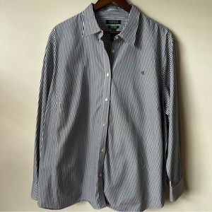 Lauren Ralph Lauren Women’s 3X Classic Button Down Non-Iron Shirt